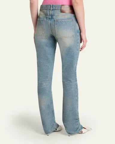 Courrèges Mid-Rise Slim-Leg Jeans | Thumbnail 3