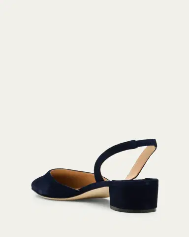 Manolo Blahnik Aspro Suede Slingback Ballerina Pumps | Thumbnail 7