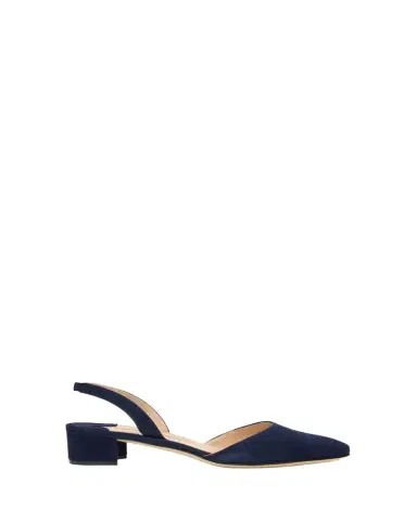 Manolo Blahnik Aspro Suede Slingback Ballerina Pumps | Thumbnail 1