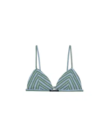 Hommegirls Striped Shirting Triangle Bralette | Thumbnail 1 Hommegirls Striped Shirting Triangle Bralette | Thumbnail 1