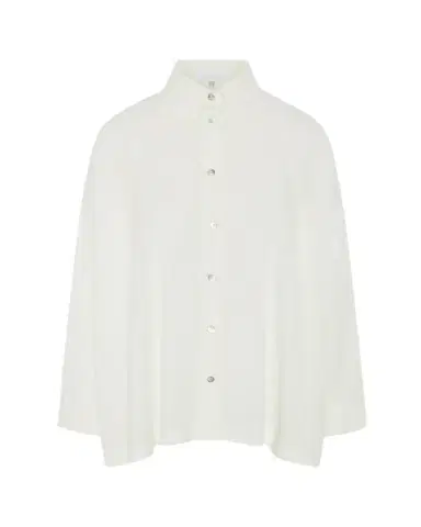 Eskandar Angle-To-Front Side Seam Shirt With Collar (Long Length) | Thumbnail 1