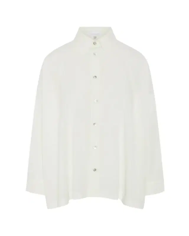 Angle-To-Front Side Seam Shirt With Collar (Long Length)
