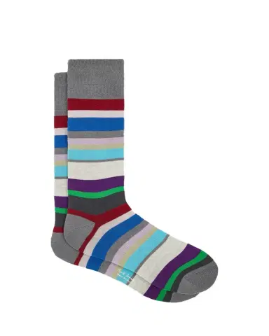 Paul Smith Men's Marek Color-Block Cotton Crew Socks | Thumbnail 1