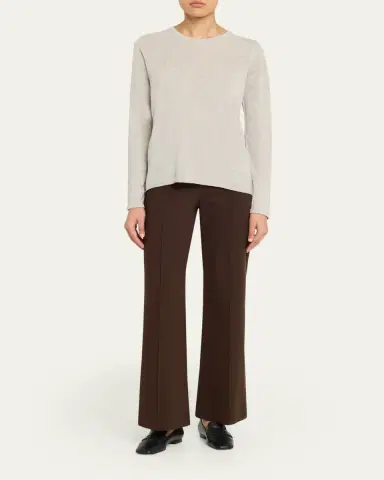 MAJESTIC FILATURES Machine Washable Cashmere Crewneck Pullover | Thumbnail 2