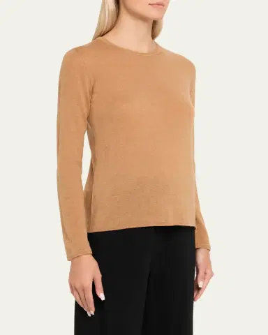 MAJESTIC FILATURES Machine Washable Cashmere Crewneck Pullover | Thumbnail 12