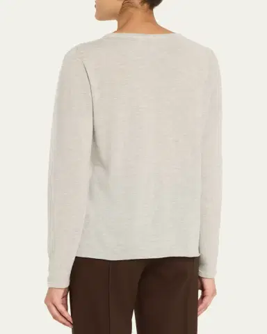 MAJESTIC FILATURES Machine Washable Cashmere Crewneck Pullover | Thumbnail 3