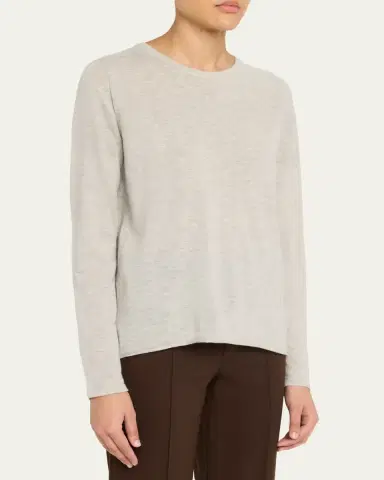 MAJESTIC FILATURES Machine Washable Cashmere Crewneck Pullover | Thumbnail 4