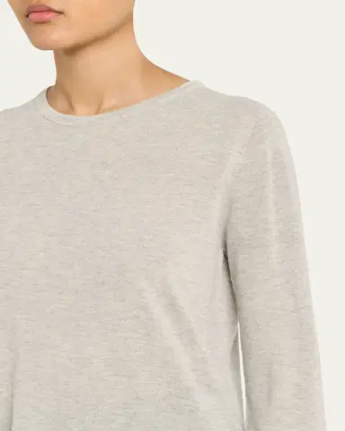 MAJESTIC FILATURES Machine Washable Cashmere Crewneck Pullover | Thumbnail 5