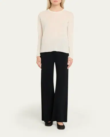 MAJESTIC FILATURES Machine Washable Cashmere Crewneck Pullover | Thumbnail 6