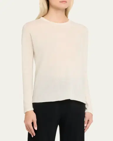 MAJESTIC FILATURES Machine Washable Cashmere Crewneck Pullover | Thumbnail 8