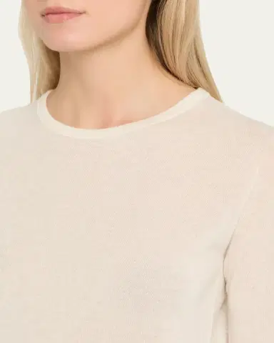 MAJESTIC FILATURES Machine Washable Cashmere Crewneck Pullover | Thumbnail 9