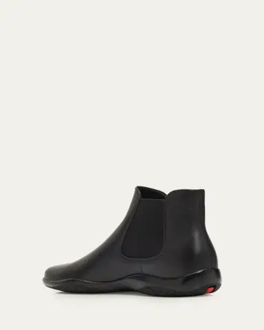 Prada Men's Toblach Leather Chelsea Boots | Thumbnail 2