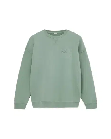 Loewe Men's Print-Embroidered Anagram Sweatshirt | Thumbnail 1 Loewe Men's Print-Embroidered Anagram Sweatshirt | Thumbnail 1