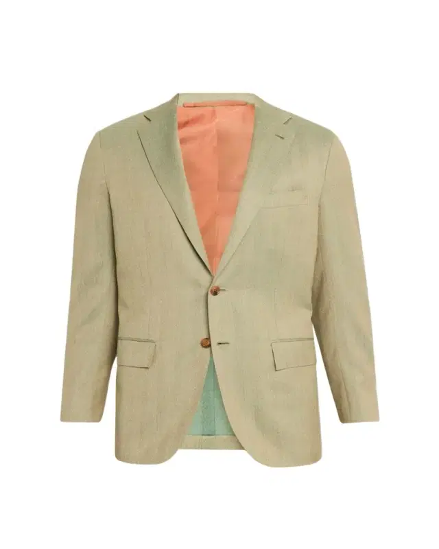 Men's Cashmere Herringbone Single-Breasted Sport Coat
