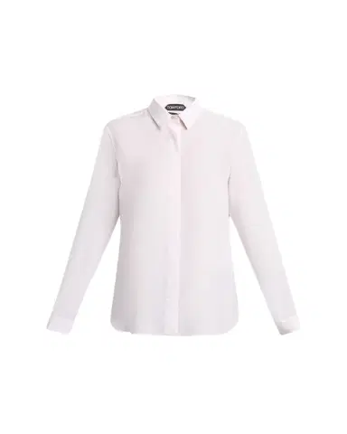 Tom Ford Silk Crepe De Chine Button-Down Blouse | Thumbnail 1 Tom Ford Silk Crepe De Chine Button-Down Blouse | Thumbnail 1
