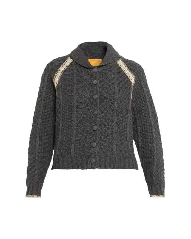 Marlowe Wool Cashmere Cable Cardigan