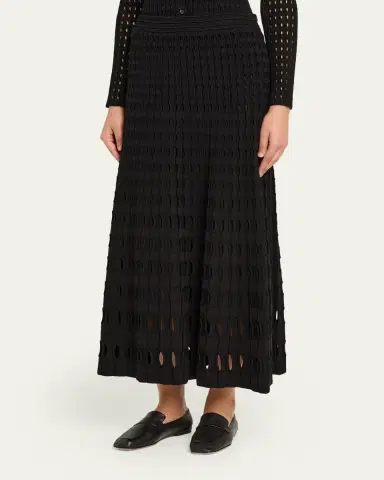 Simkhai Drue Openwork Midi Skirt | Thumbnail 4 Simkhai Drue Openwork Midi Skirt | Thumbnail 4