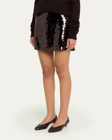 A.L.C. Cleo Sequined Mini Skirt | Thumbnail 4