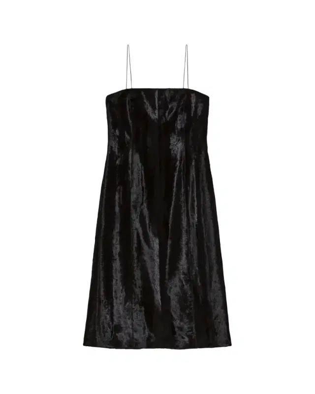 Sleeveless Faux Pony Midi Dress