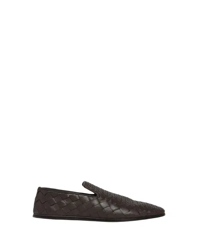 Bottega Veneta Men's Sunday Intrecciato Degrade Leather Slippers