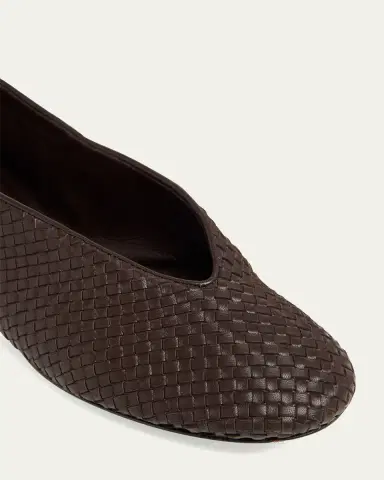 Bottega Veneta Micro Woven Nappa Leather Ballerina Flats | Thumbnail 5
