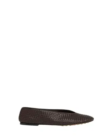 Bottega Veneta Micro Woven Nappa Leather Ballerina Flats | Thumbnail 1