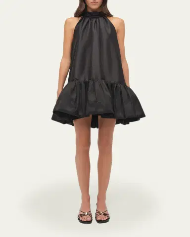 Simkhai Hope Taffeta Bow Tie Mini Dress | Thumbnail 2 Simkhai Hope Taffeta Bow Tie Mini Dress | Thumbnail 2