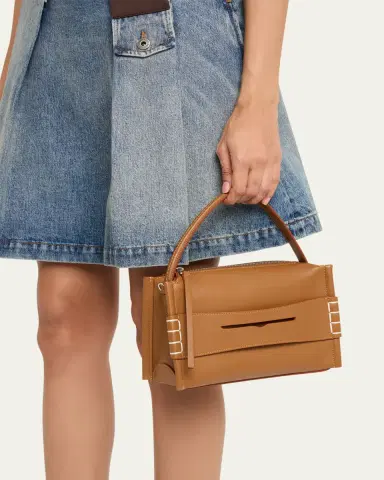 JW Anderson Small Loafer Leather Top-Handle Bag | Thumbnail 2