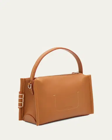 JW Anderson Small Loafer Leather Top-Handle Bag | Thumbnail 3