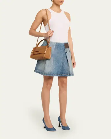 JW Anderson Small Loafer Leather Top-Handle Bag | Thumbnail 5