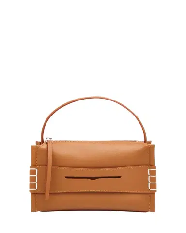 JW Anderson Small Loafer Leather Top-Handle Bag | Thumbnail 1