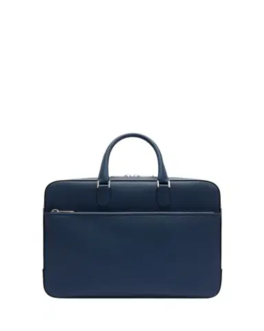 Valextra Men's Avietta Top-Handle Calfskin Briefcase with Zip Pocket | Thumbnail 1 Valextra Men's Avietta Top-Handle Calfskin Briefcase with Zip Pocket | Thumbnail 1