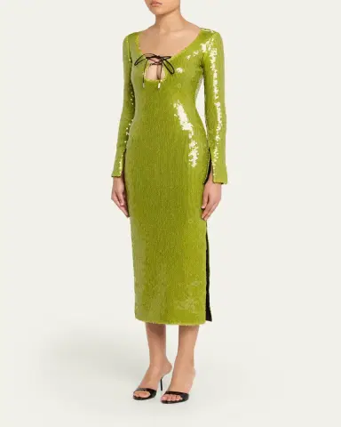 16Arlington Solaria Sequined Midi Dress | Thumbnail 4 16Arlington Solaria Sequined Midi Dress | Thumbnail 4