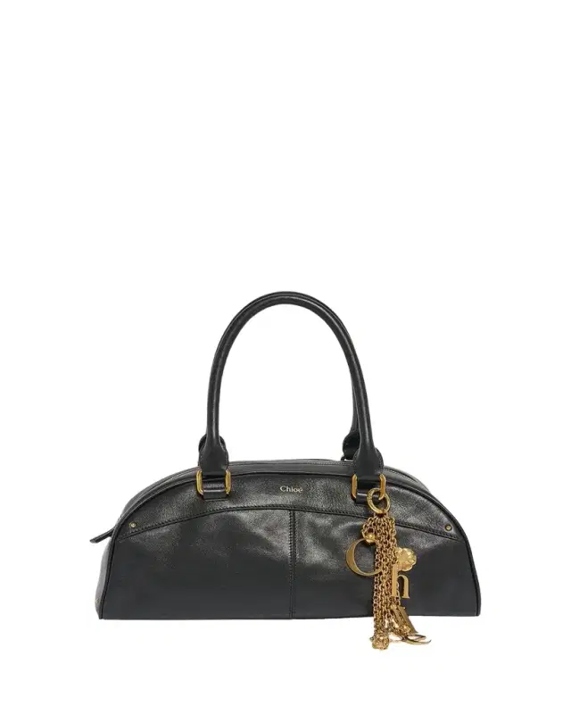 Bowling Shoulder Bag in Leather