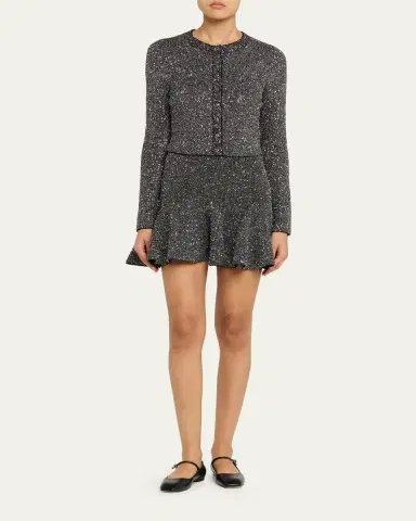 LoveShackFancy Ferra Sequined Knit Cardigan | Thumbnail 2 LoveShackFancy Ferra Sequined Knit Cardigan | Thumbnail 2