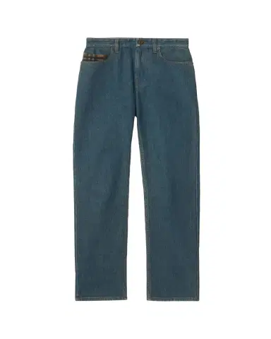 Burberry Dalia Check Pocket Straight-Leg Denim Pants | Thumbnail 1 Burberry Dalia Check Pocket Straight-Leg Denim Pants | Thumbnail 1