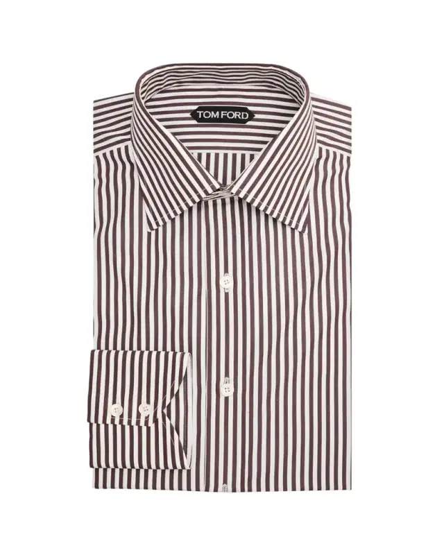 TOM FORD Men's Ladder Stripe Dress Shirt