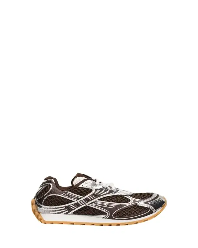 Bottega Veneta Orbit Metallic Net Runner Sneakers