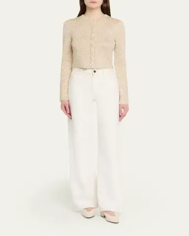 LoveShackFancy Ferra Sequined Knit Cardigan | Thumbnail 6 LoveShackFancy Ferra Sequined Knit Cardigan | Thumbnail 6