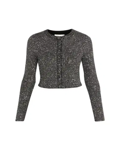 LoveShackFancy Ferra Sequined Knit Cardigan | Thumbnail 1 LoveShackFancy Ferra Sequined Knit Cardigan | Thumbnail 1