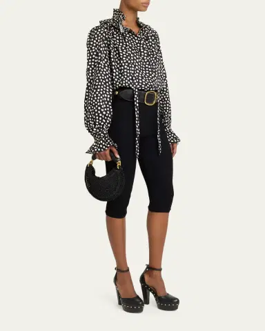 Chloé Summer Banana Mini Hobo Bag in Metallic Crochet | Thumbnail 5 Chloé Summer Banana Mini Hobo Bag in Metallic Crochet | Thumbnail 5