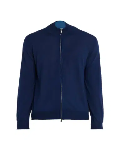 Cesare Attolini Men's Cashmere Mock Neck Full-Zip Sweater | Thumbnail 1