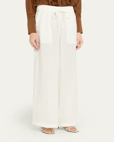 TWP Main St. Washed Hemp Denim Wide-Leg Pants | Thumbnail 4