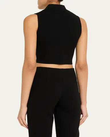 SIMKHAI Tatum Sleeveless Half-Zip Top | Thumbnail 3
