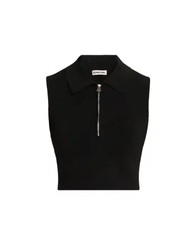 SIMKHAI Tatum Sleeveless Half-Zip Top | Thumbnail 1