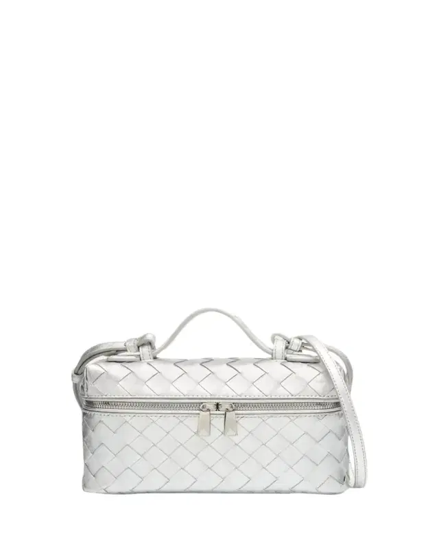 Bottega Veneta Bang Bang Laminated Leather Vanity Crossbody Bag