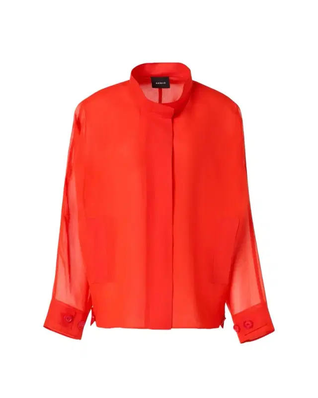 Huma Silk Georgette Oversized Parka Jacket