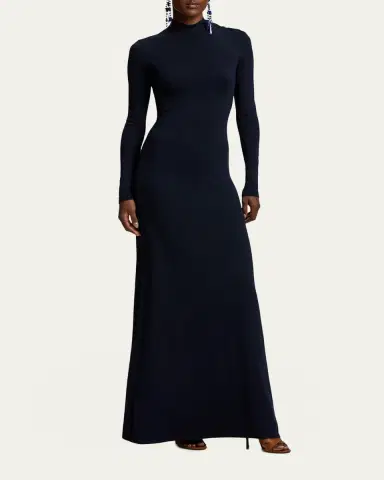 Ralph Lauren Collection Lorina Stretch Silk Jersey Day Dress | Thumbnail 2