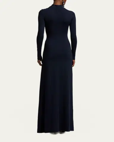 Ralph Lauren Collection Lorina Stretch Silk Jersey Day Dress | Thumbnail 3
