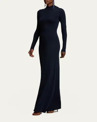 Ralph Lauren Collection Lorina Stretch Silk Jersey Day Dress | Thumbnail 4